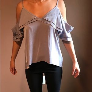 Lavender peek shoulder Blouse